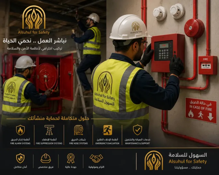 السهول الخليجية للأمن والسلامة - حلول متكاملة لأنظمة إنذار وإطفاء الحريق