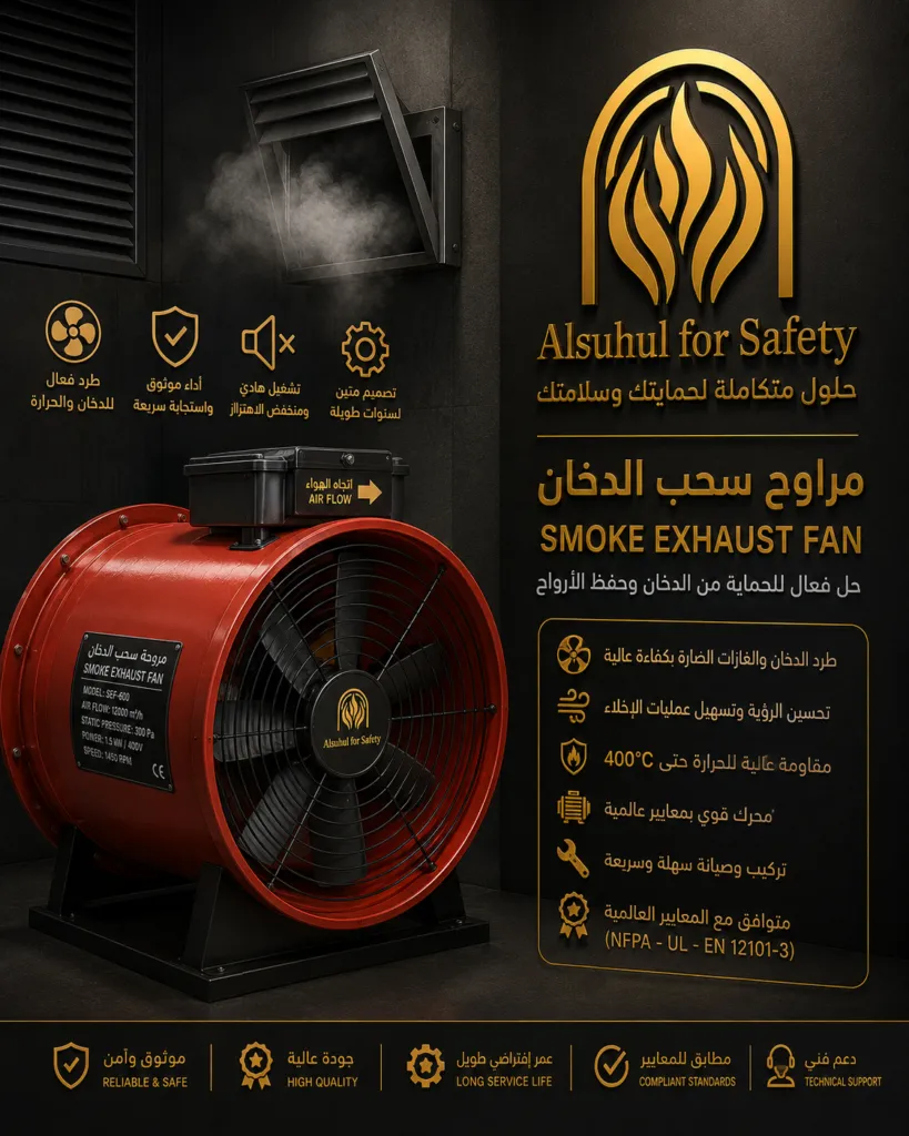 مراوح سحب الدخان - السهول الخليجية للأمن والسلامة